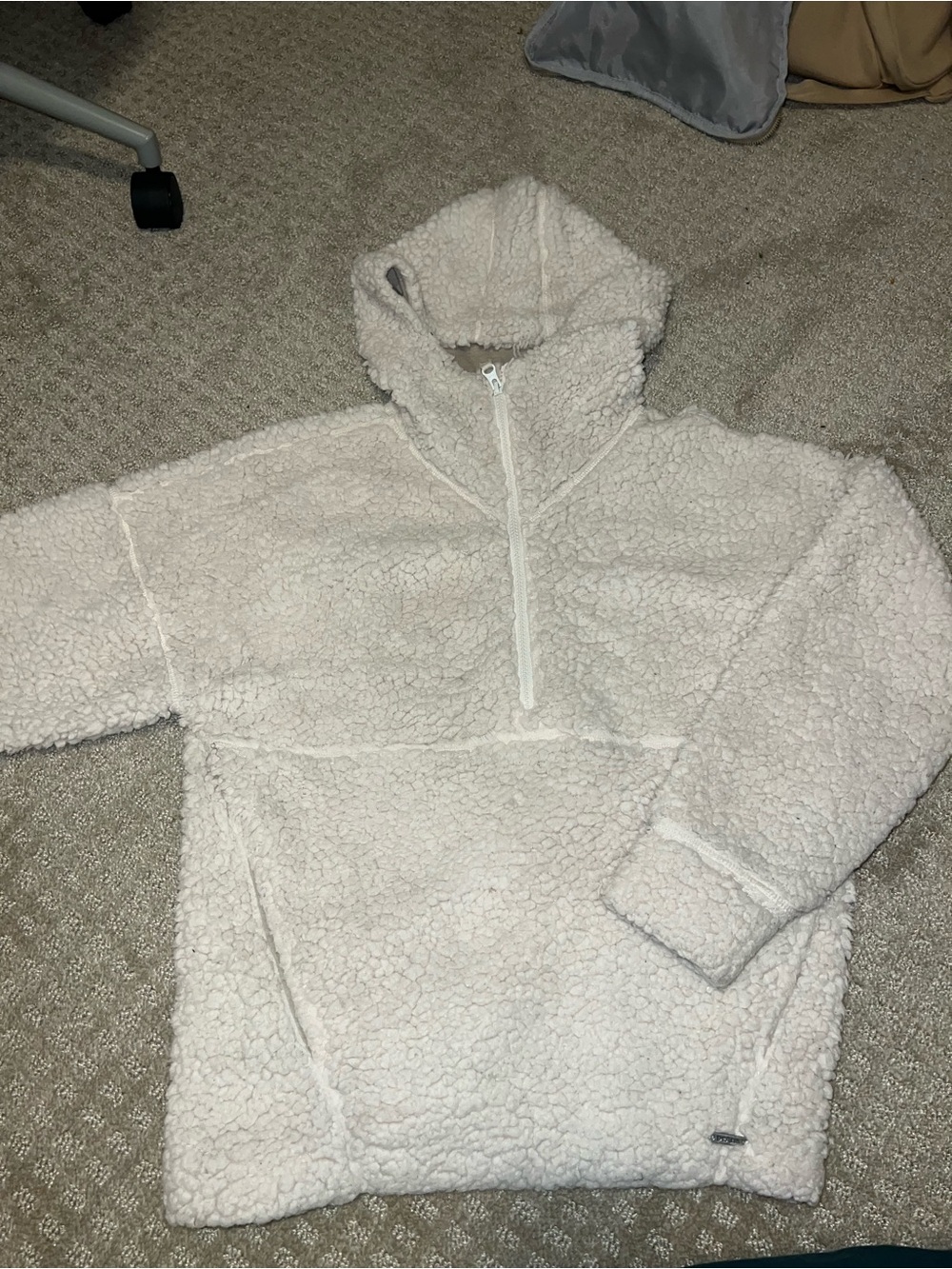 PRANA | Cozy Cream Sherpa Half-Zip Hoodie